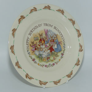 Royal Doulton Bunnykins Tableware Happy Birthday from Bunnykins plate | 20cm