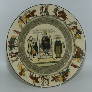 Royal Doulton Bayeux Tapestry plate D2873 | Coronation of Harold