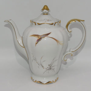 heinrich-and-co-selb-bavaria-bird-pattern-coffee-pot