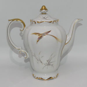 heinrich-and-co-selb-bavaria-bird-pattern-coffee-pot