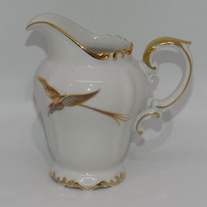 heinrich-and-co-selb-bavaria-bird-pattern-tall-cream-jug