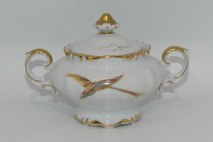 heinrich-and-co-selb-bavaria-bird-pattern-milk-jug-and-sugar-bowl