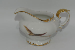 heinrich-and-co-selb-bavaria-bird-pattern-milk-jug-and-sugar-bowl