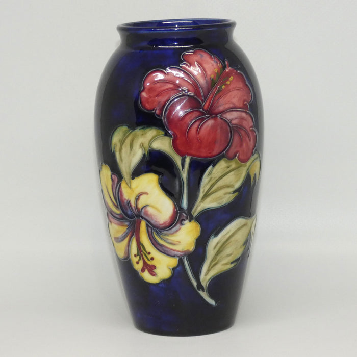 Walter Moorcroft Hibiscus (Blue) 393/7 vase