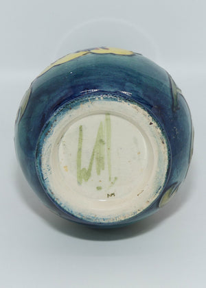 Walter Moorcroft Hibiscus (Blue Green) slender neck vase