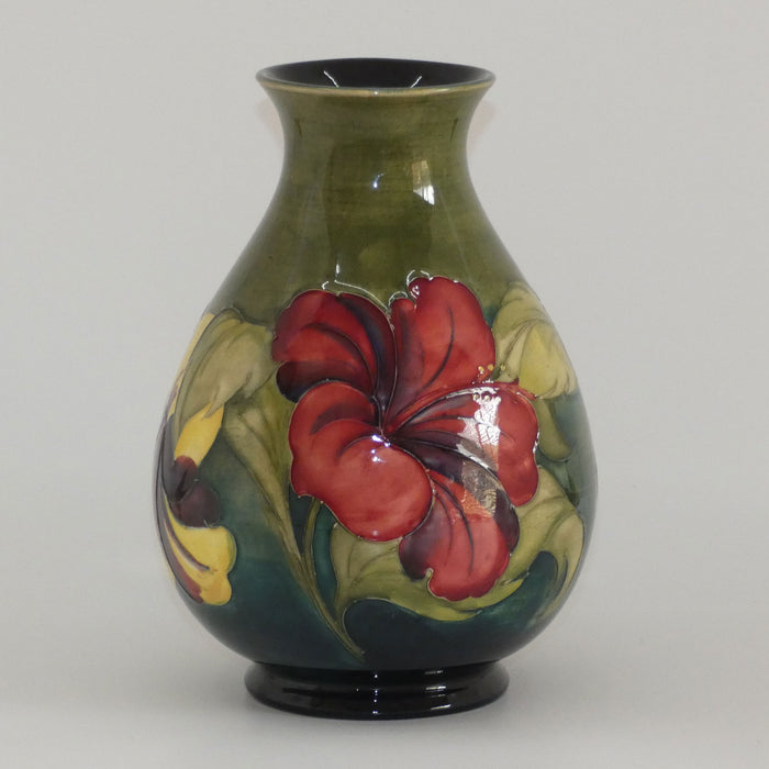 Walter Moorcroft Hibiscus (Green) 7/8 vase