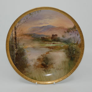 royal-doulton-hand-painted-inverlochy-castle-plate-hughes
