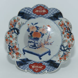 japanese-imari-hand-painted-cabinet-plate-c-1900-fluted-rim-3-red-and-blue
