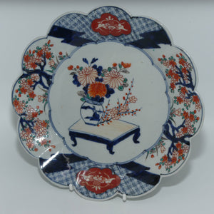 japanese-imari-hand-painted-cabinet-plate-c-1900-fluted-rim-4-red-and-blue