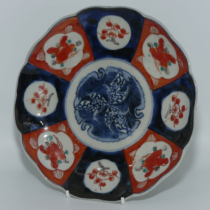 Japanese Imari hand painted cabinet plate c.1900 | Red and Blue