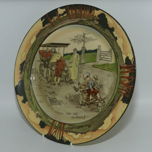 Royal Doulton Early Motoring plate D2406: Itch yer on Guvenor