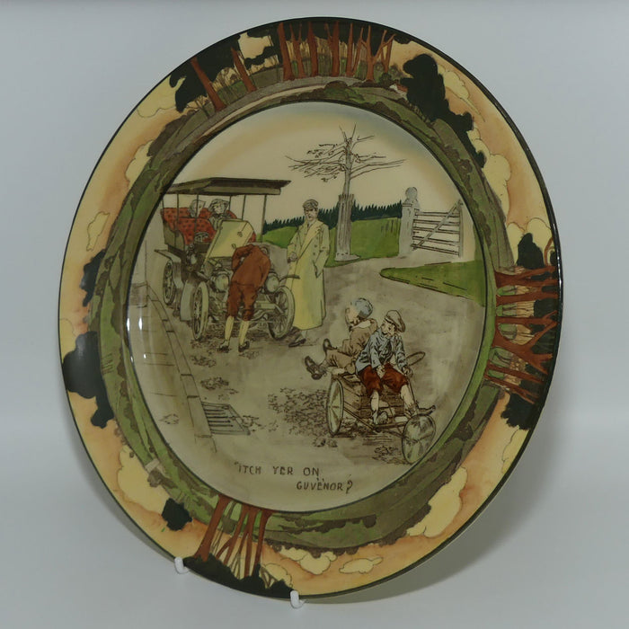 Royal Doulton Early Motoring plate D2406: 'Itch yer on... | Large #2