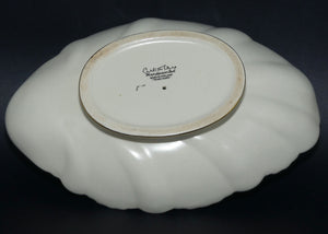 Carlton Ware Ivory with Gilt trim footed shell dish