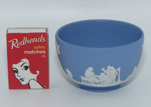 Wedgwood Jasper miniature tea bowl | White on Pale Blue