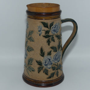 Doulton Lambeth stoneware Incised Foliate jug by George Tabor