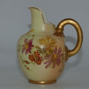 royal-worcester-blush-ivory-hand-painted-pink-daisy-very-small-bulbous-jug