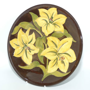 Walter Moorcroft Pottery | Jungle Brown Lily 783/10 plate