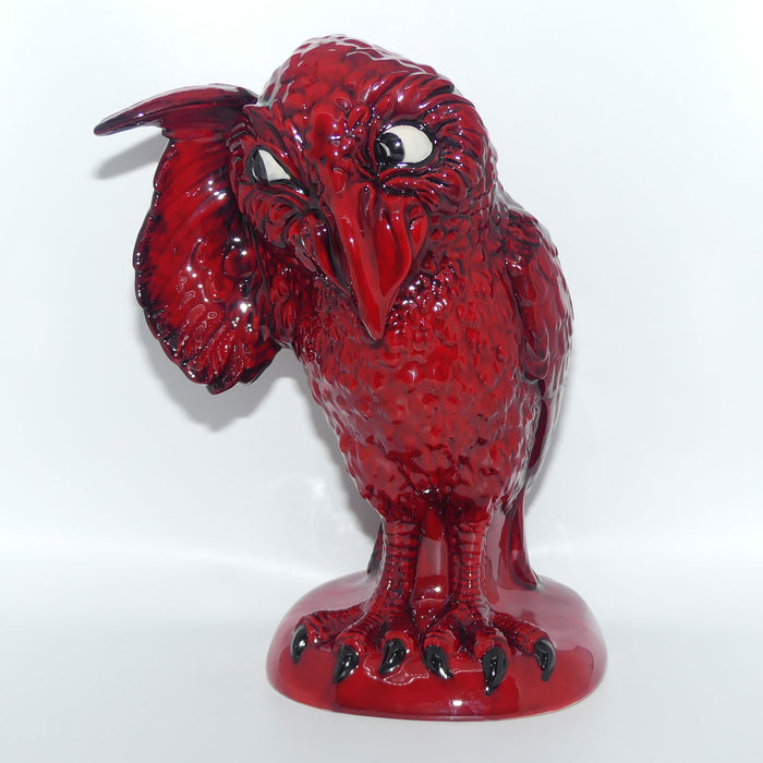 Peggy Davies Ceramics | Ruby Fusion Glaze | Grotesque Bird | The Listener