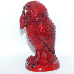 peggy-davies-ceramics-ruby-fusion-glaze-grotesque-bird-the-listener