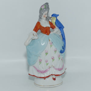 Early 20th Century European figure | 18th Century Lady with Parrot