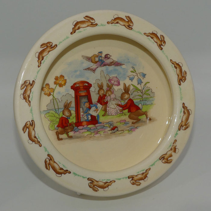 Royal Doulton Bunnykins Letterbox baby plate