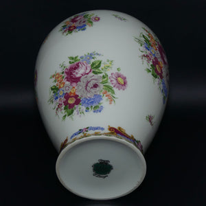 LG Porcelaine T Limoges tall floral decorated vase