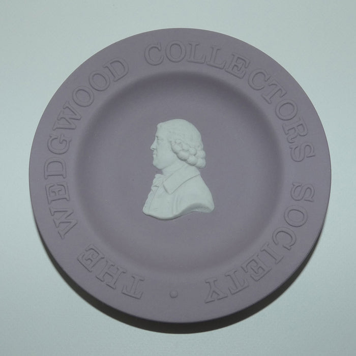 Wedgwood Jasper | White on Lilac | The Wedgwood Collectors Society miniature plate