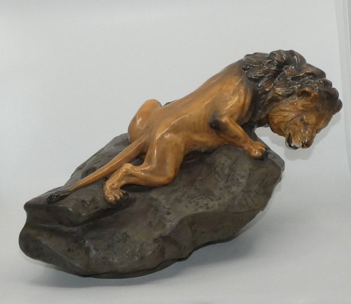 HN2641 Royal Doulton Lion on Rock (Prestige)