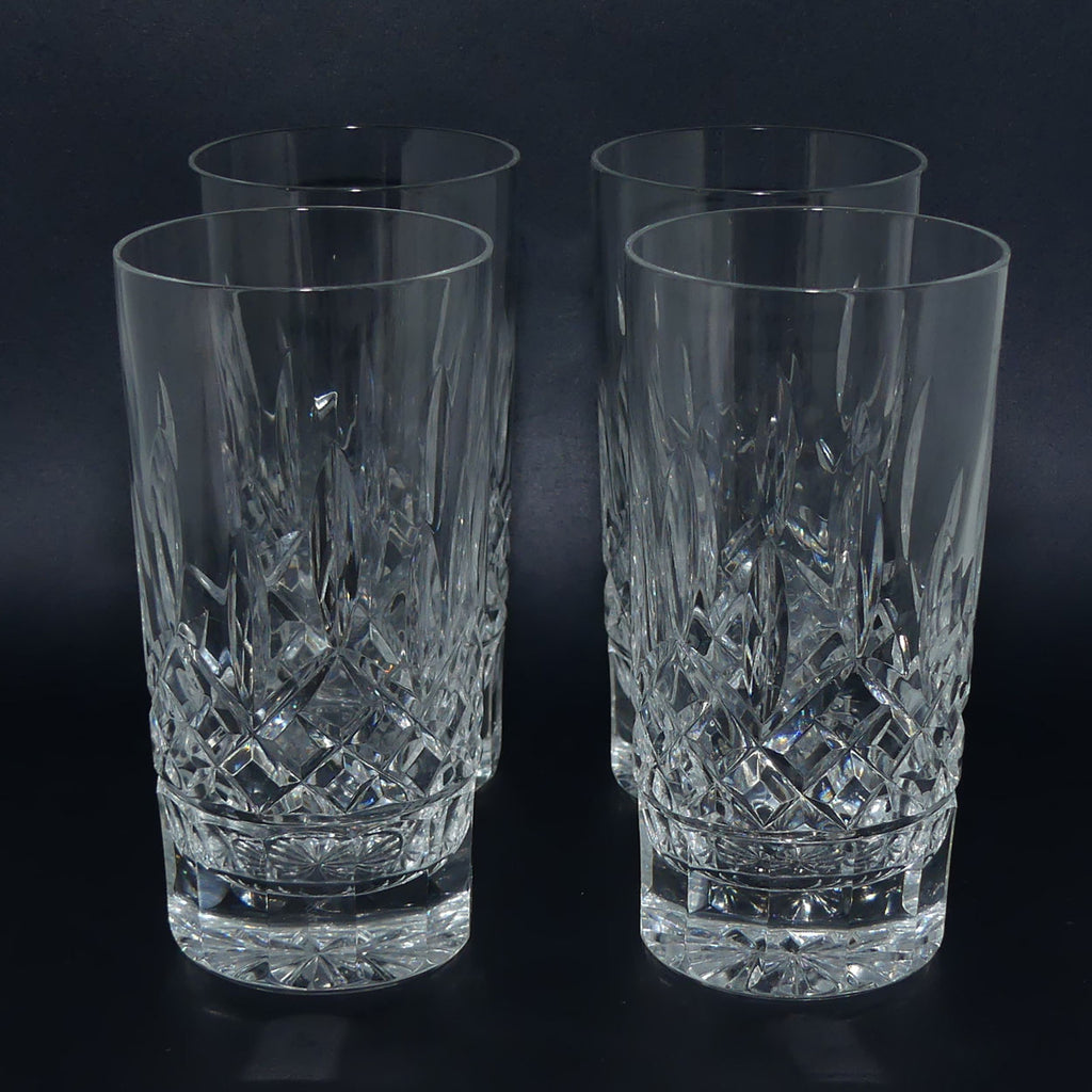 Waterford Crystal Ireland | Lismore pattern | set of 4 High Ball tumblers