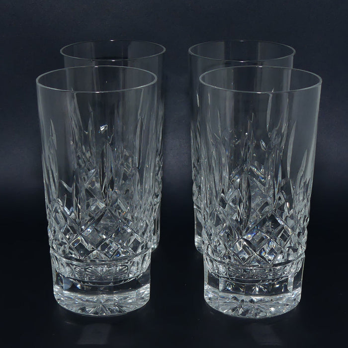 Waterford Crystal Ireland | Lismore pattern | set of 4 High Ball tumblers | #1 | boxed