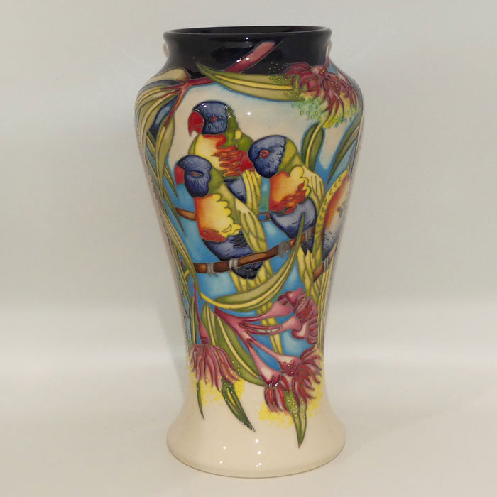 Moorcroft Rainbow Lorikeets 95/10 vase | LE 40