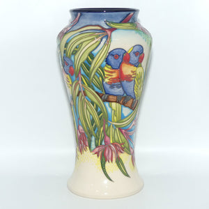 Moorcroft Australian Exclusive Rainbow Lorikeets 95/10 vase Trial