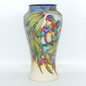 Moorcroft Australian Exclusive Rainbow Lorikeets 95/10 vase Trial