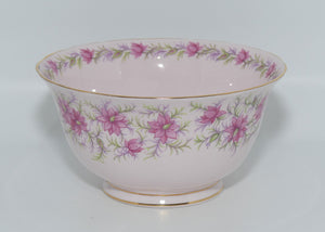 Tuscan Fine English Bone China Pretty Pink Love in the Mist sugar bowl