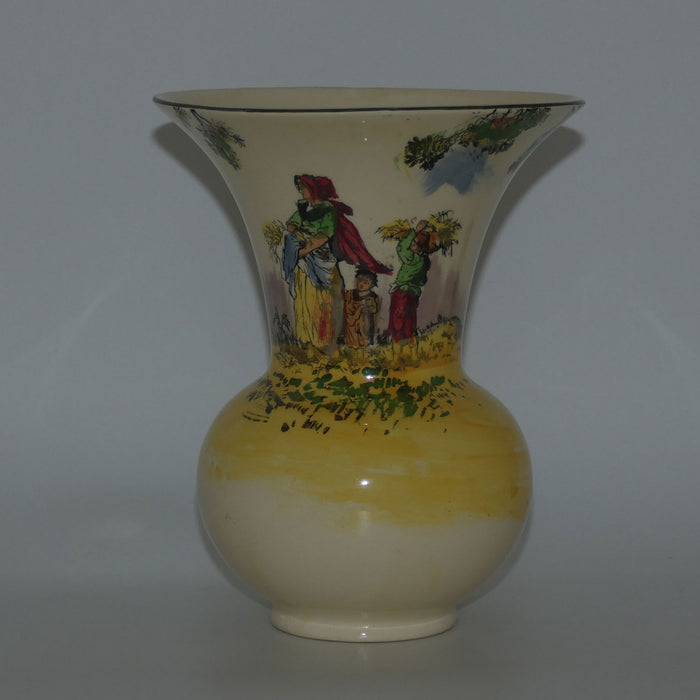 Royal Doulton Gleaners and Gypsies large flaired vase #1