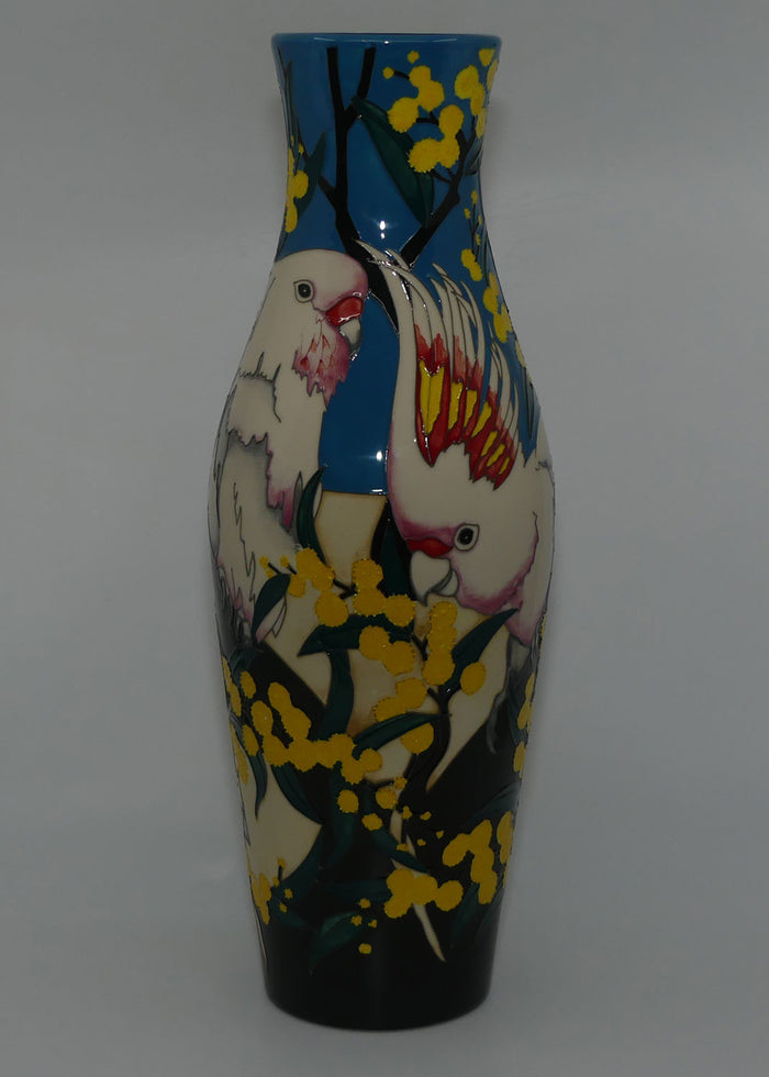 Moorcroft Major Mitchell Cockatoo 120/16 vase | LE 66/75