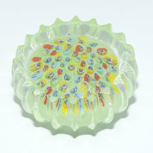 john-deacons-scotland-millefiori-pansy-paperweight-milky-lime-ribbed