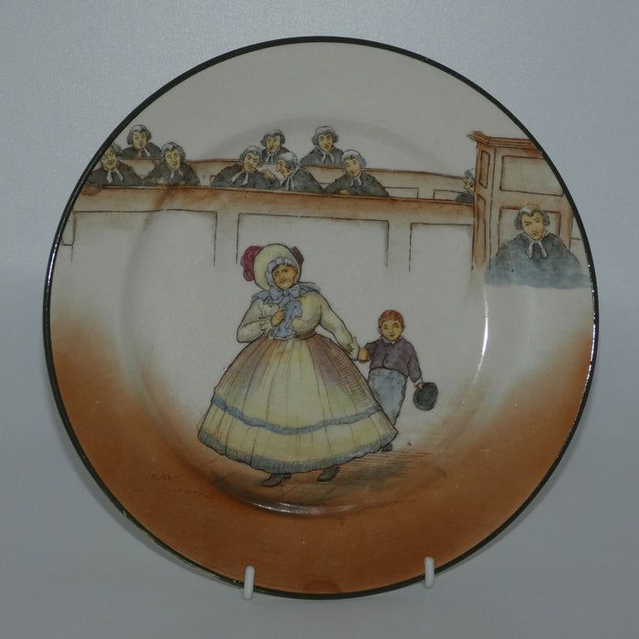 Royal Doulton Dickens Mrs Bardell medium plate
