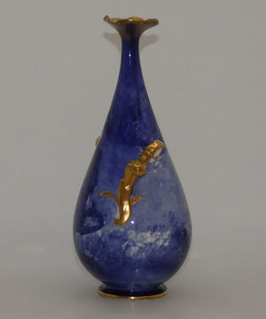 doulton-burslem-blue-childrens-narrow-neck-vase-with-fancy-helix-twist-handles