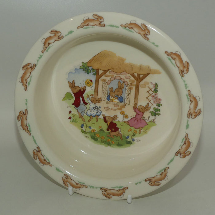 Royal Doulton Bunnykins Tableware New Baby | Showing Baby at Window baby plate