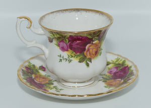 Royal Albert Bone China England Old Country Roses coffee duo | early stamp