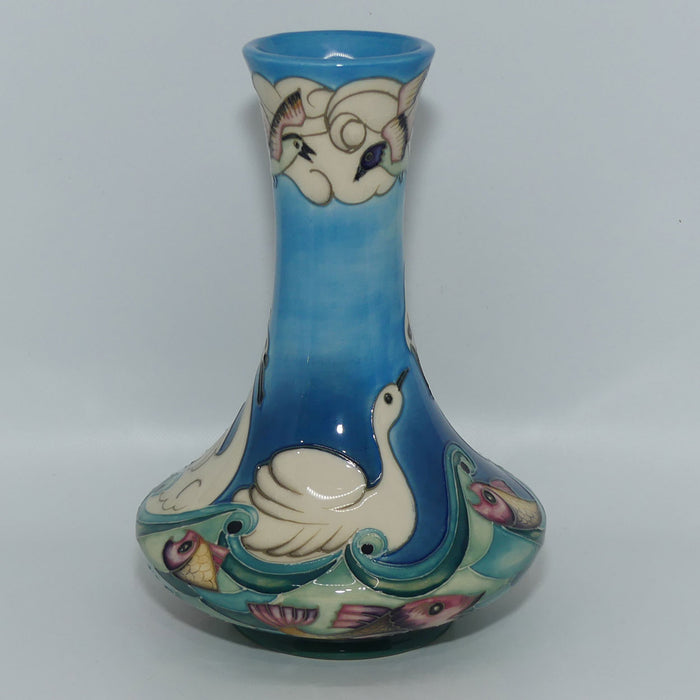 Moorcroft Odyssey Swans 62/8 vase | Ltd Ed