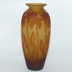Okra Studio Glass | Virginia Cameo Glass vase | Tall