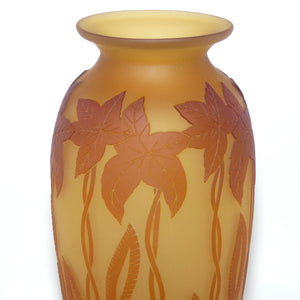 Okra Studio Glass | Virginia Cameo Glass vase | Tall