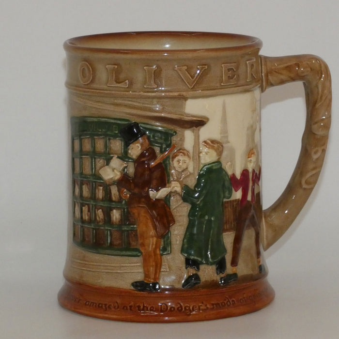 Royal Doulton Dickens Oliver Twist relief tankard