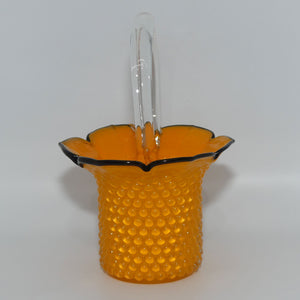 czech-art-glass-orange-hobnail-and-black-basket-2