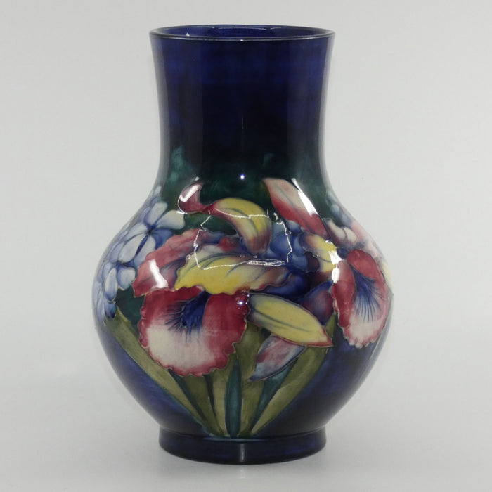 Walter Moorcroft Orchid (Blue) bulbous vase