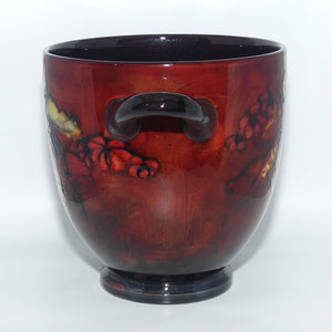 William Moorcroft Flambe Orchid handled vase | Pompeii urn