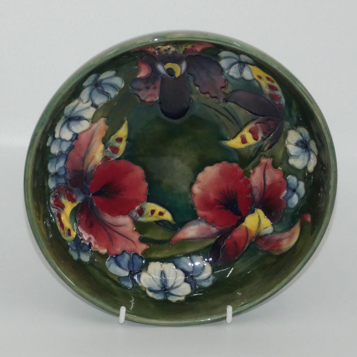 Walter Moorcroft Orchid (Green) deep bowl #1