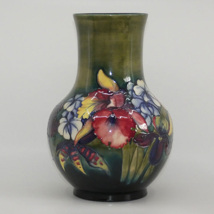 Walter Moorcroft Orchid (Green) huge vase